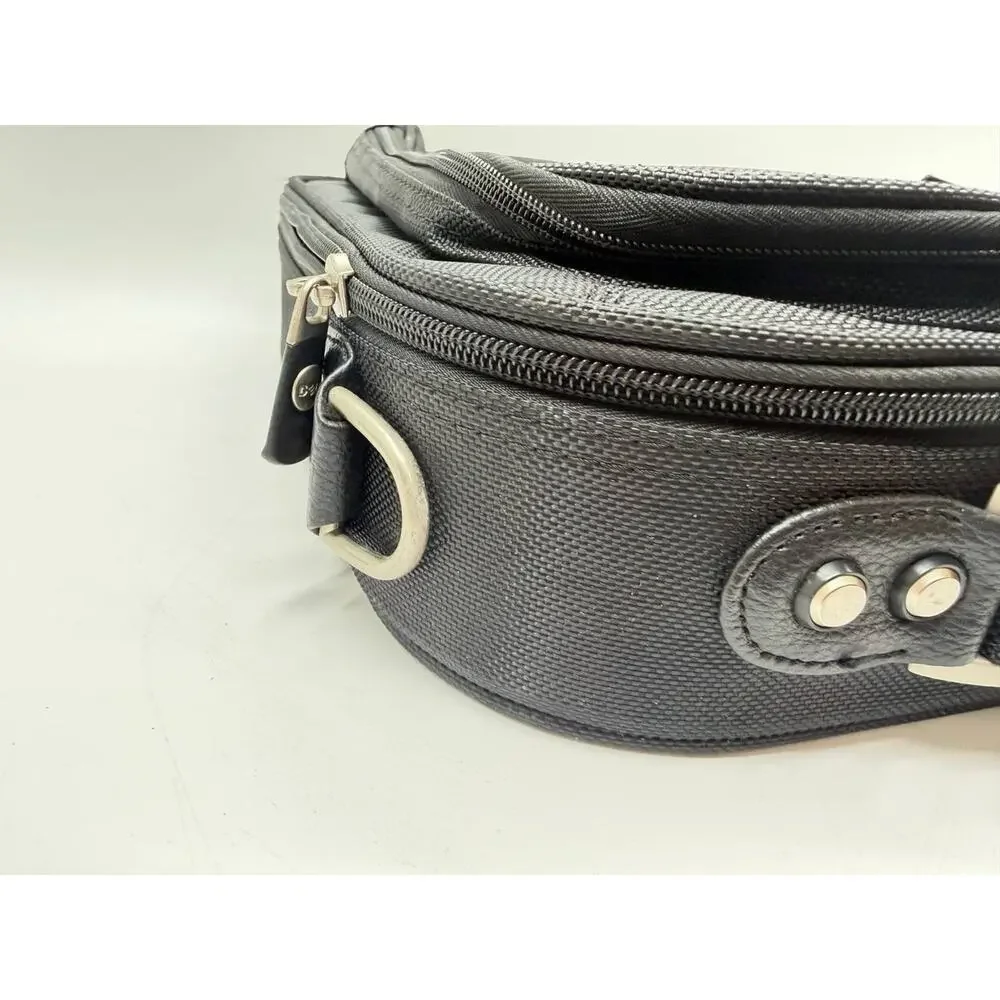 Dell Black Laptop Carrying Case Briefcase Messenger Bag Multiple Compartments